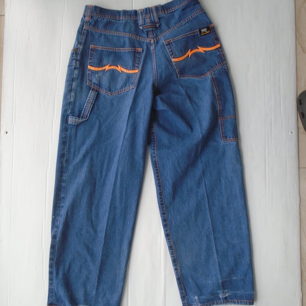 vintage Parasuco Jeans Extreme Fit Mens Baggy Jeans Pants Size 36 Blue